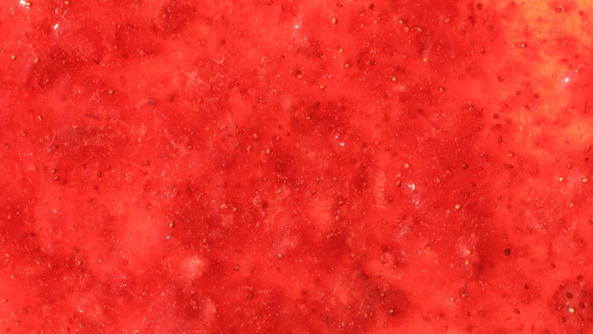 Texture de purée de fruits rouges
